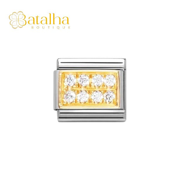 Classic Gold Cubic Zirconia Charm