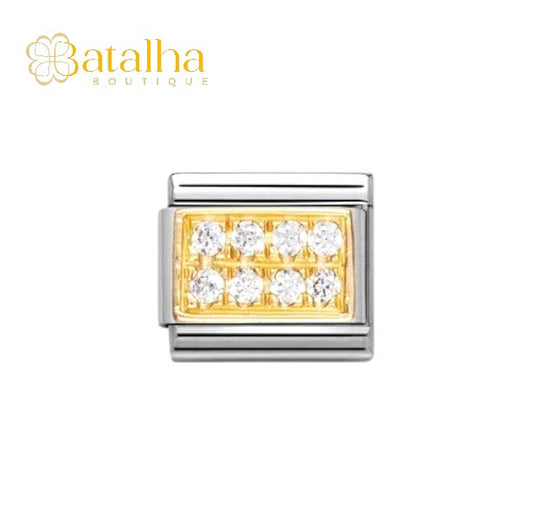 Classic Gold Cubic Zirconia Charm
