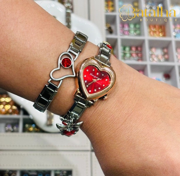 Red Heart Italian Watch