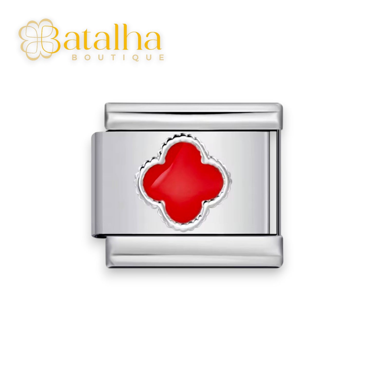 Lucky Silver Red Charm