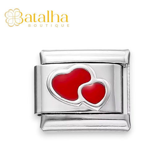 Double Heart Charm