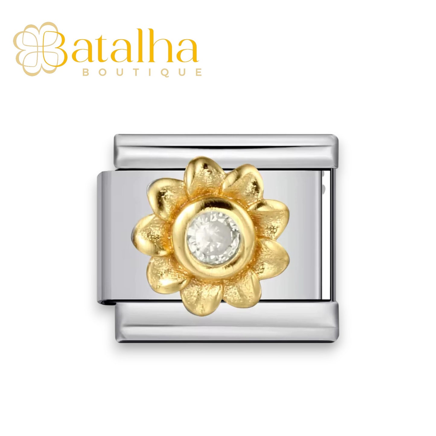Golden Flower Charm