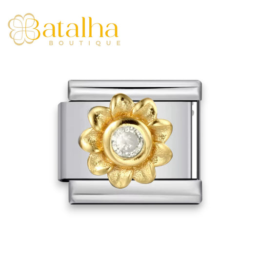 Golden Flower Charm