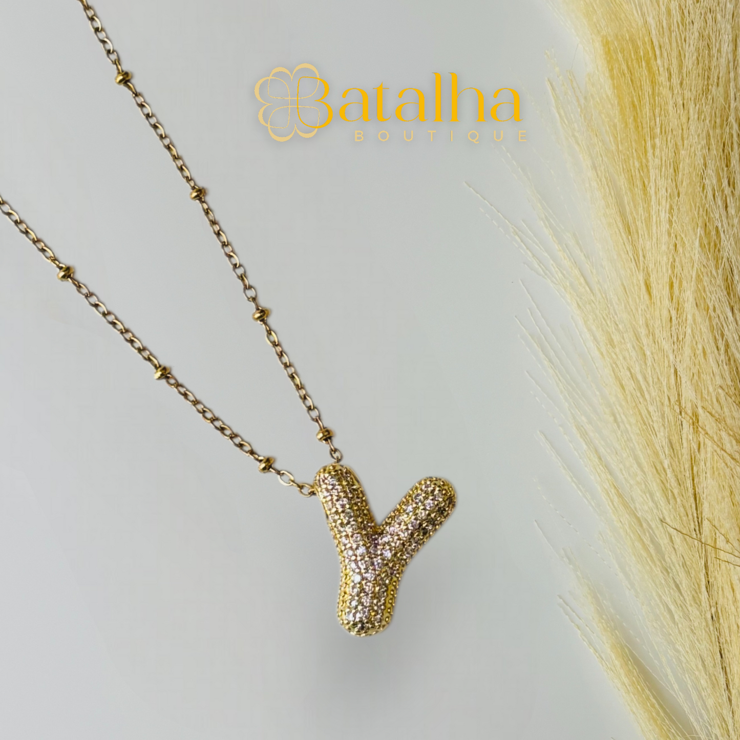 Diamond Letter Necklace