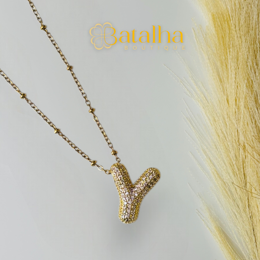 Diamond Letter Necklace