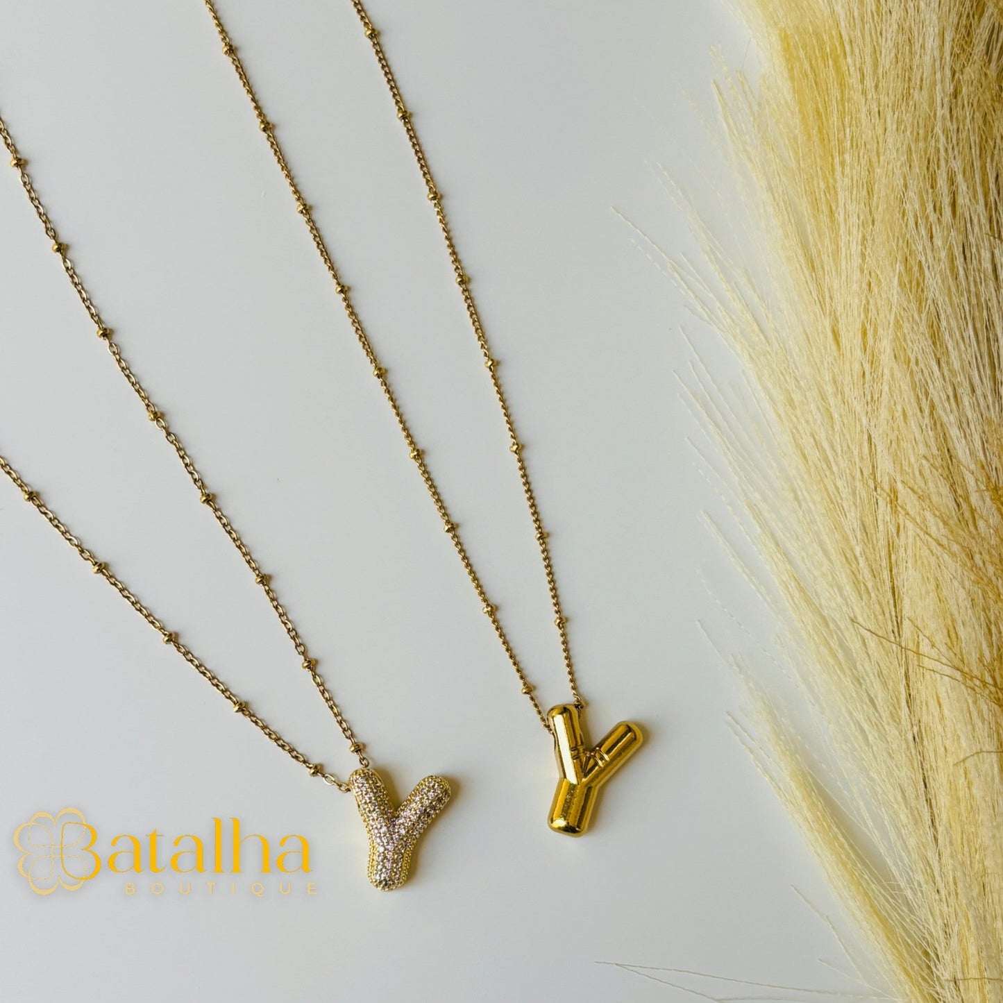 Diamond Letter Necklace