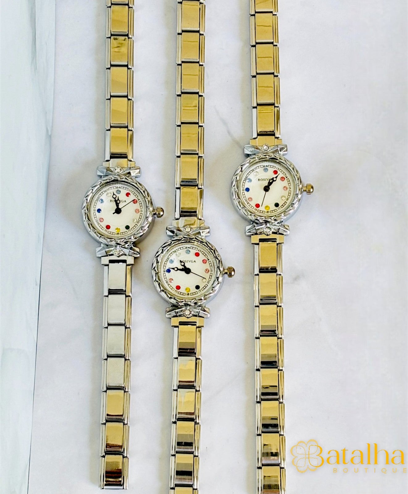 Silver Shine Multicolor Italian Watch