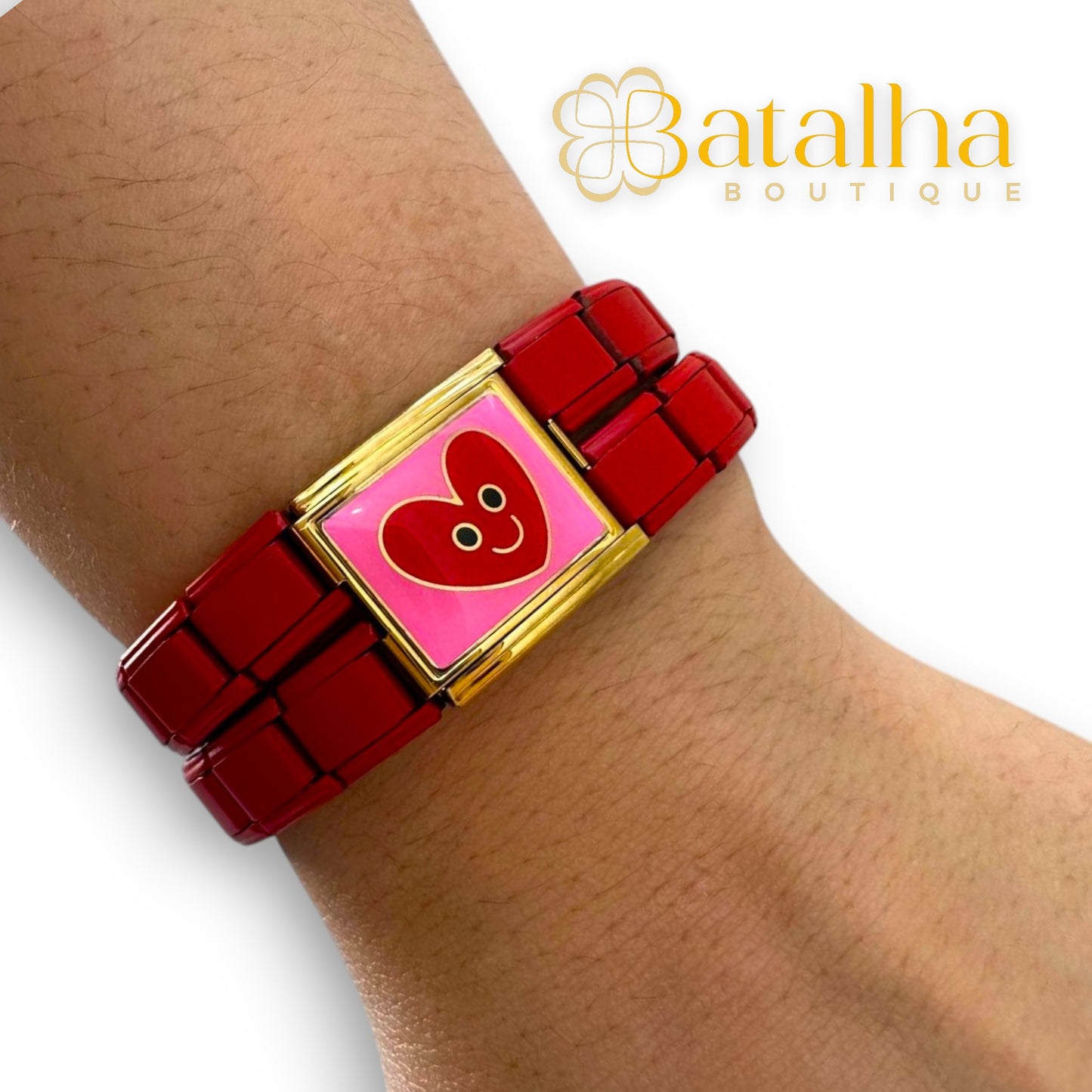 Smile Heart Chunky Charm