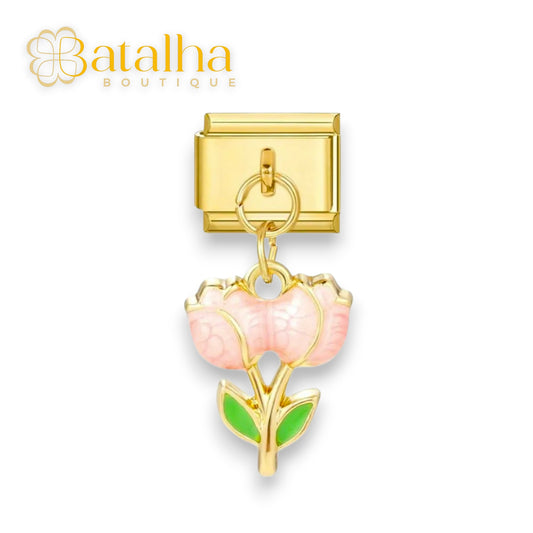 Pink Tulip Charm