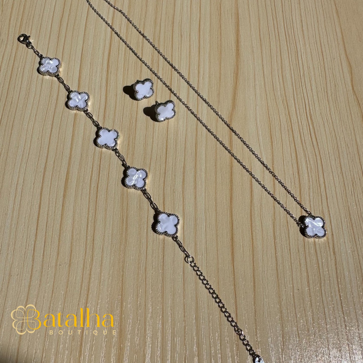 Clover Set -Silver
