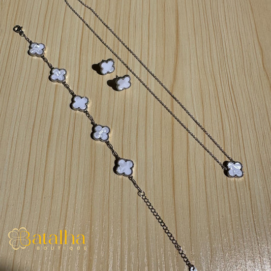 Clover Set -Silver