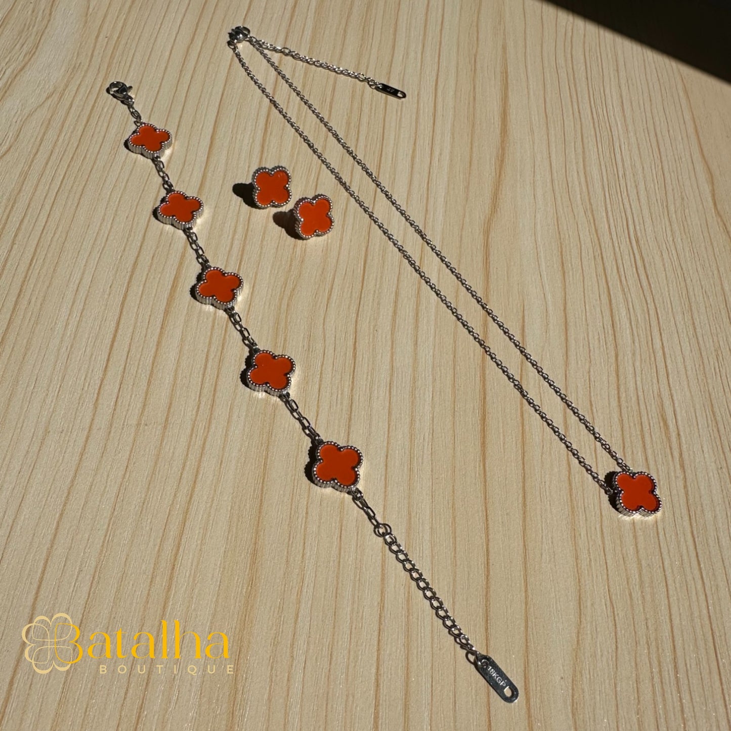 Clover Set -Silver