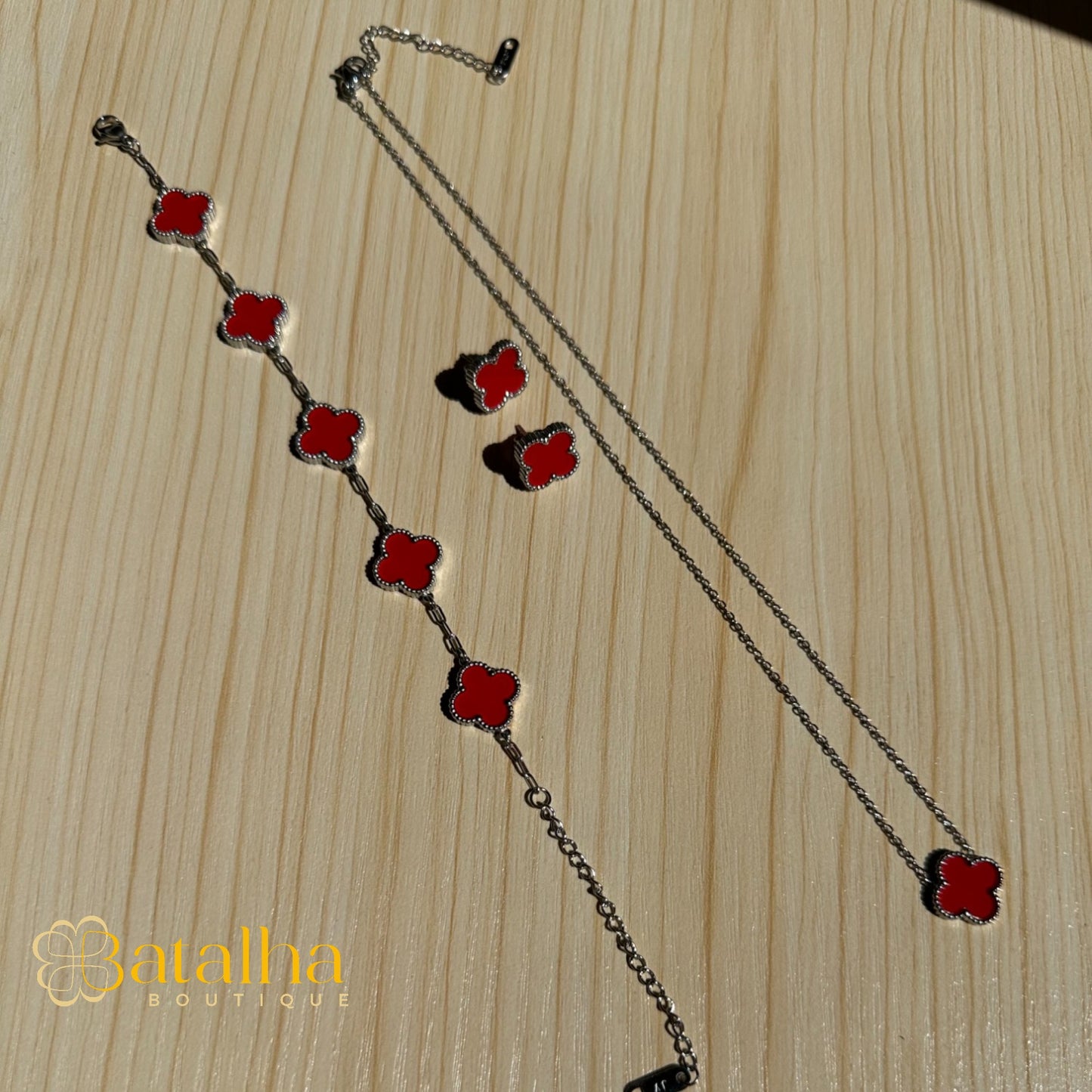 Clover Set -Silver
