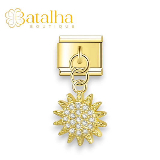 Diamond Sun Charm