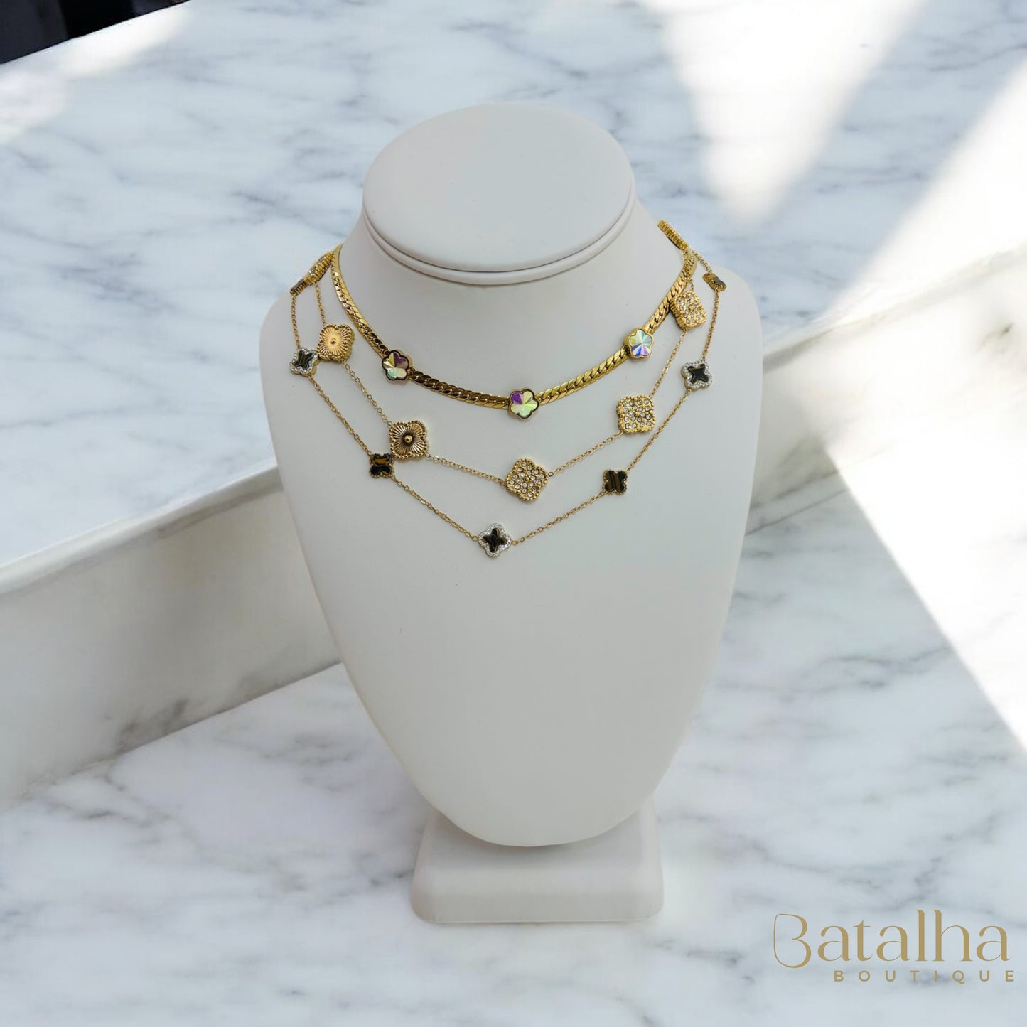 Clover Reversable Necklace