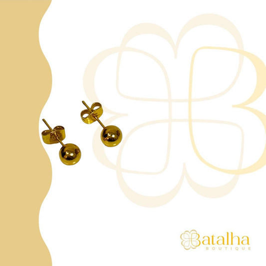 Golden Stud Earrings