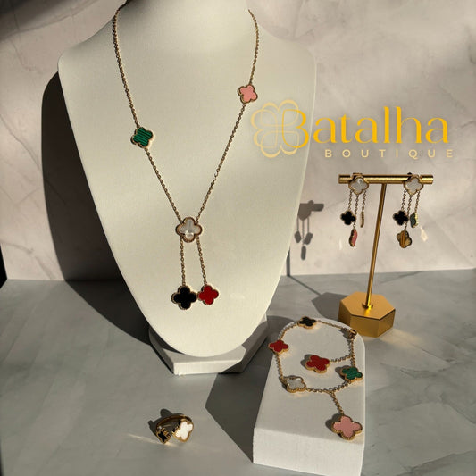 Clover Multicolor Pendant Set