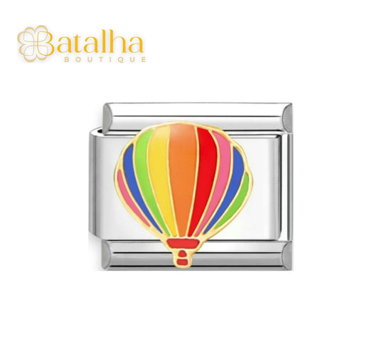 Rainbow Air Balloon Charm