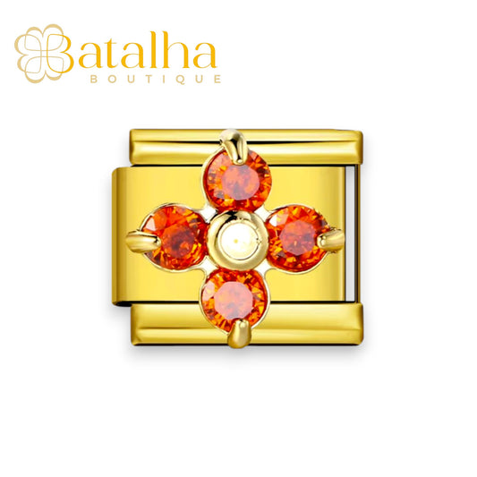 Flower Ruby Charm