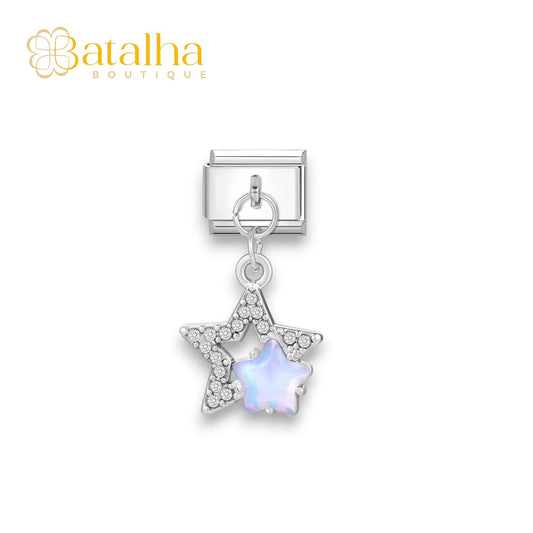 Star With Diamonds Charm