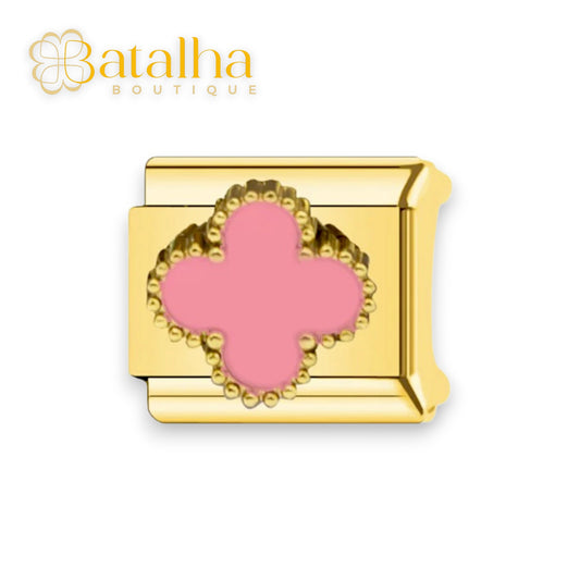 Lucky Gold Pink Charm