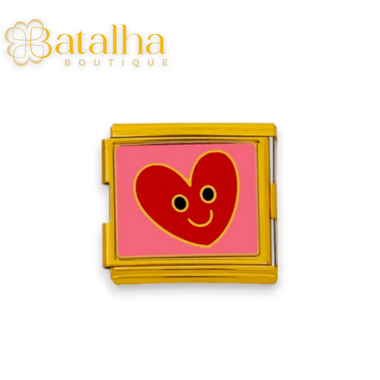 Smile Heart Chunky Charm